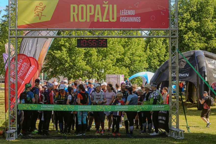 FOTO: "Leģendu rogainingā" Ropažos uzvar Eiropas čempionāta medaļnieki