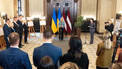 Attēls rakstam: Saeima pauž atbalstu Ukrainai, pieminot tās pretošanos Krievijas bruņotajai agresijai